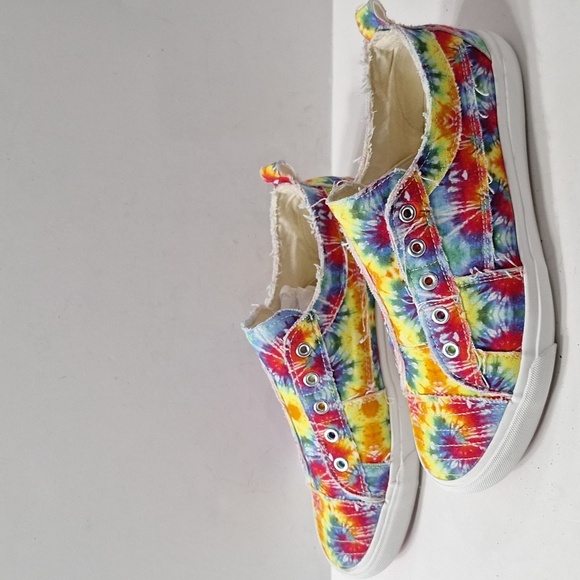 Corkys Multicolor Slip-On Streetwear Vibrant Tie-Dye Slip On Boho Sneakers Sz.10 - Picture 4 of 13